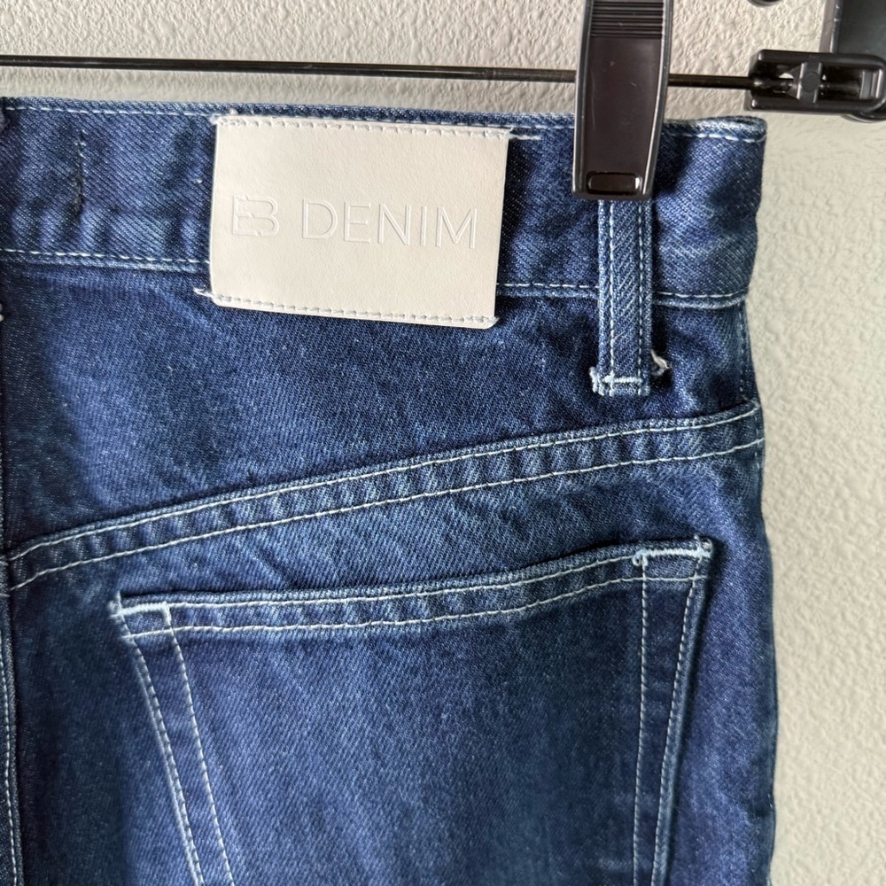 EB DENIM High Rise Straight Leg Jeans Midnight Casual Women’s Size 26 - Picture 12 of 13